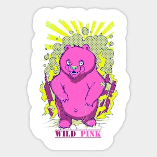 Wild pink Sticker